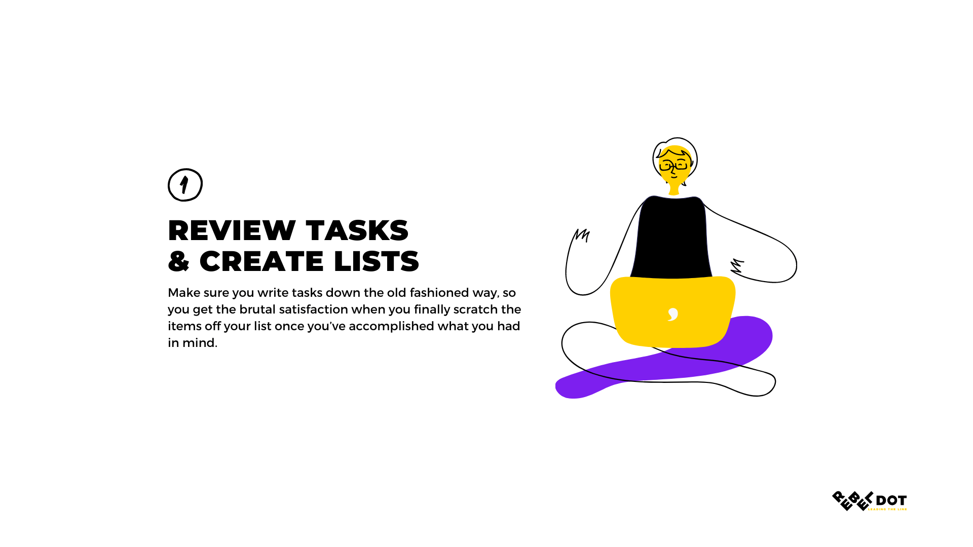 Review Tasks, Create Lists