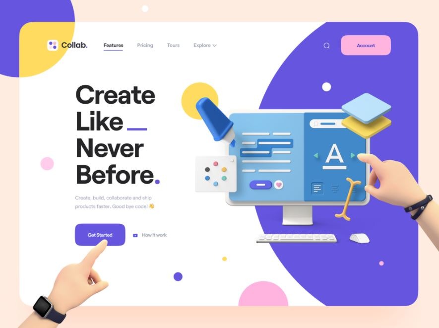 3d Landing Page by Tran Mau Tri Tam